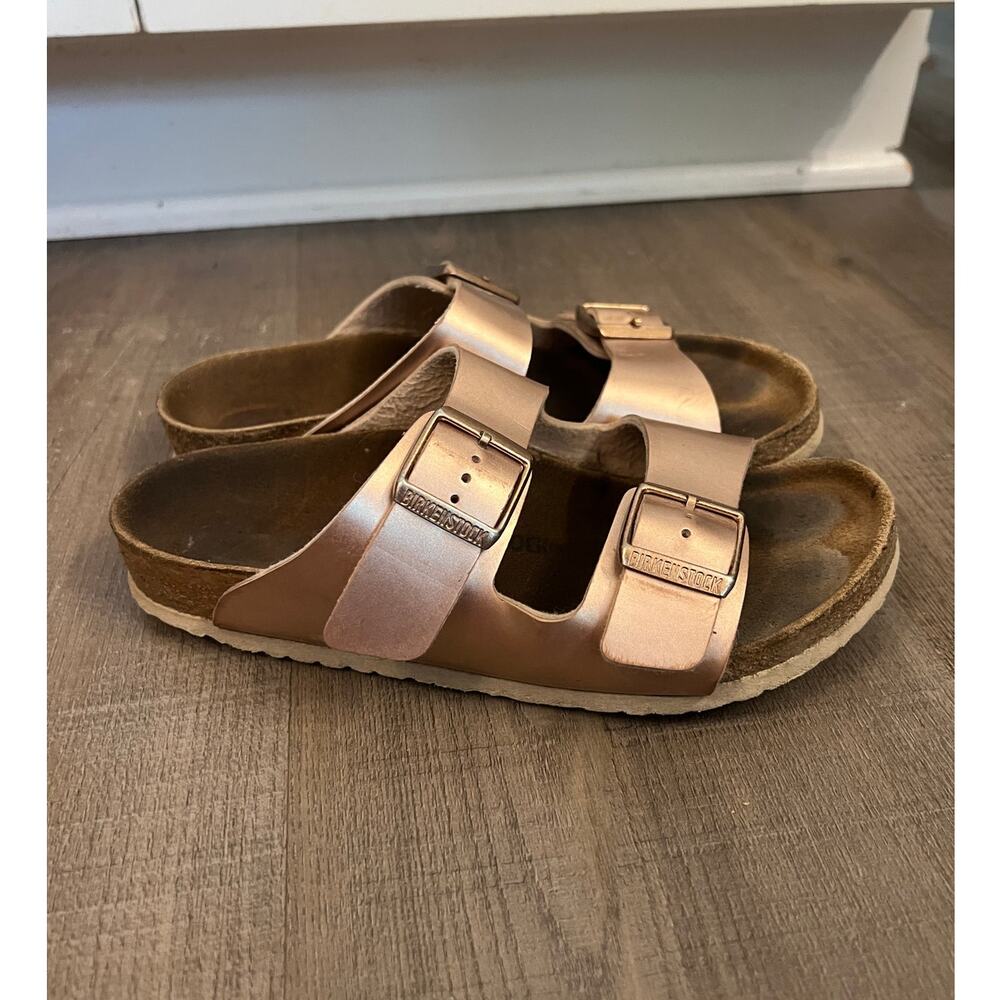 Birkenstock Arizona Kids Electric Metallic Copper Sandals